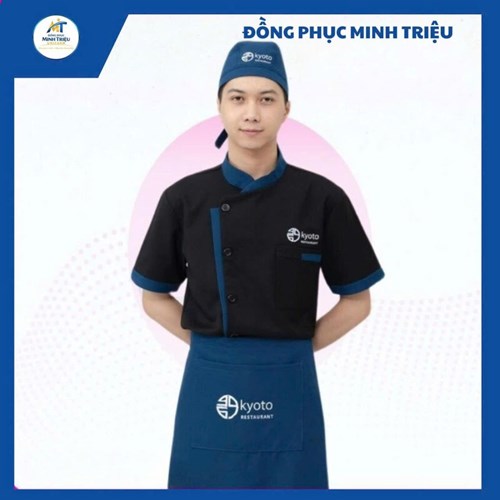 Đồng phục nhà hàng cho đầu bếp nhật màu đen