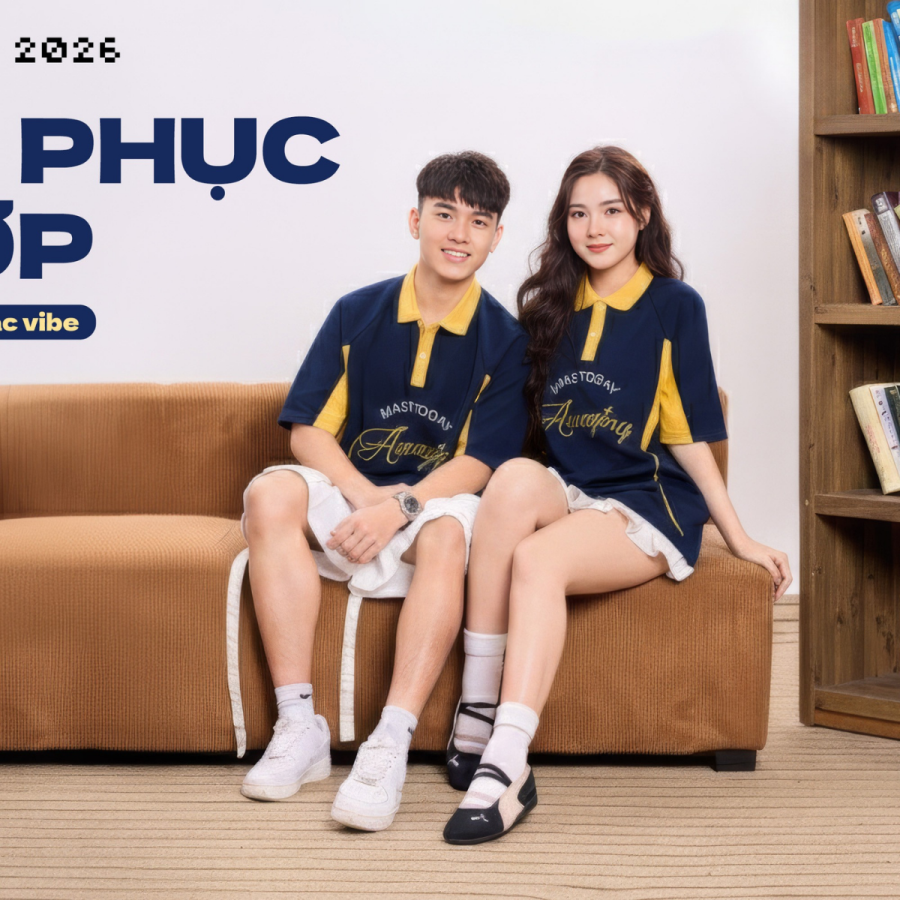 Đồng phục lớp phối xanh cam