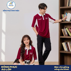 Đồng phục lớp màu đỏ trắng
