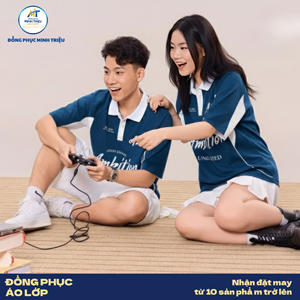 Đồng phục lớp màu xanh lam trắng