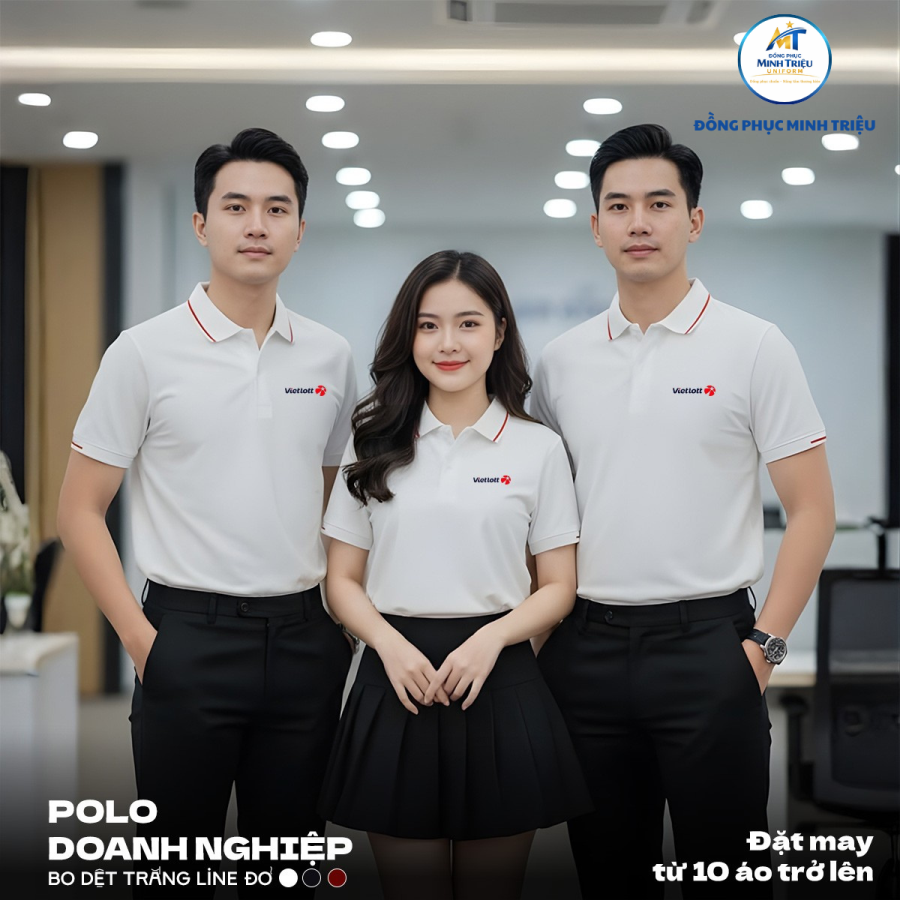 Đồng phục công ty màu trắng