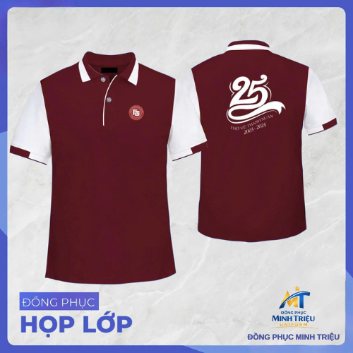 Đồng phục họp lớp đỏ trắng