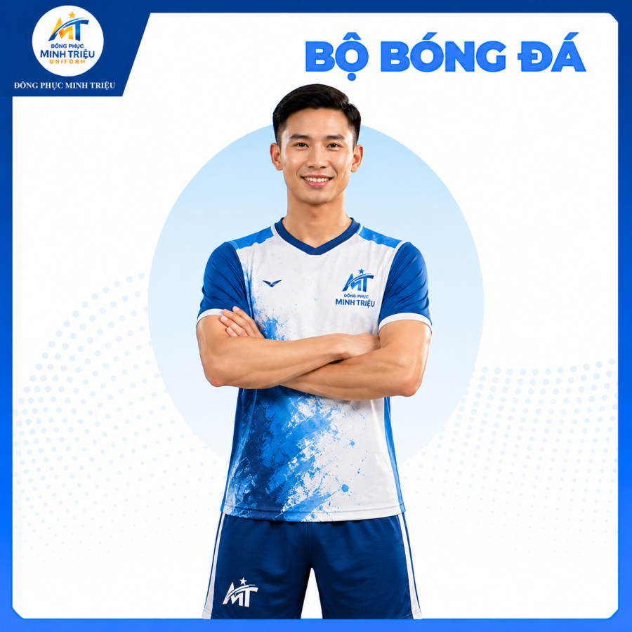 Bộ Bóng Đá Xanh Trắng Cao Cấp