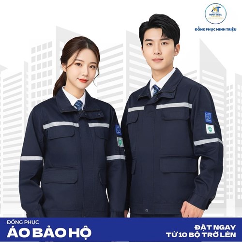Bảo hộ lao động kỹ thuật xanh đậm