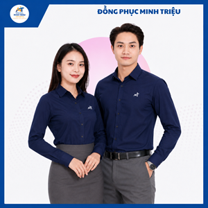 Đồng phục sơ mi xanh than